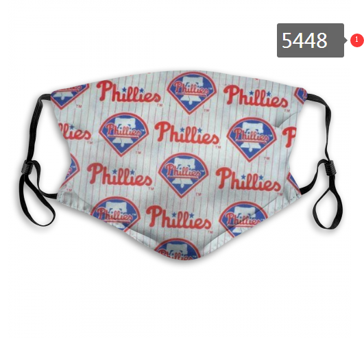 2020 MLB Philadelphia Phillies #4 Dust mask with filter->mlb dust mask->Sports Accessory